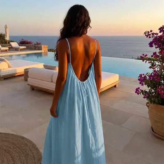Elegantes rückenfreies Cami-Kleid für romantische Momente