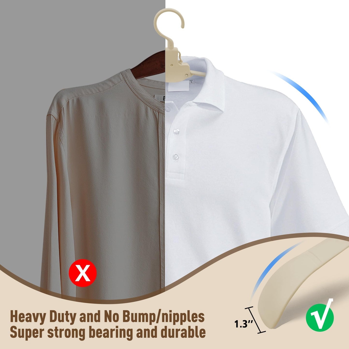 10er Pack | Flextrock™ Faltbarer Kleiderbügel