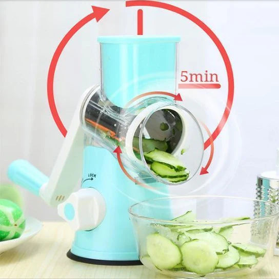 ProTwister™ – Die manuelle 3-in-1 Trommelreibe für Gemüse, Käse mehr