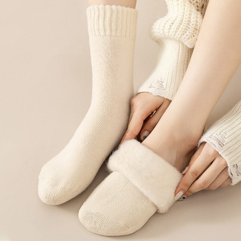 (3 Paar + 2 Paar Gratis) WarmFeet - Elegante, dicke Thermosocken, perfekt für den Winter