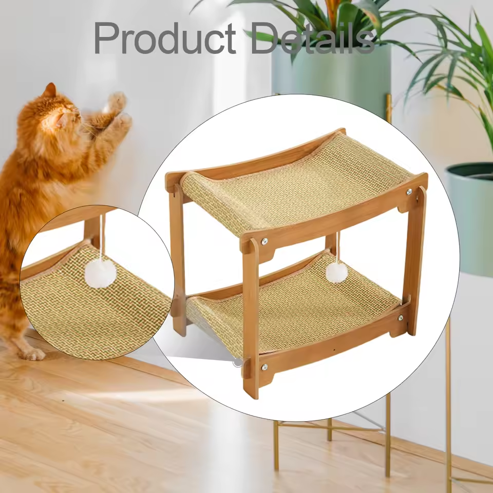 70% RABATT | PawVilla™ | 2-stöckiger Katzenkratzbaum – Luxuriöser Ruheplatz & Kratzmöbel im stilvollen Design