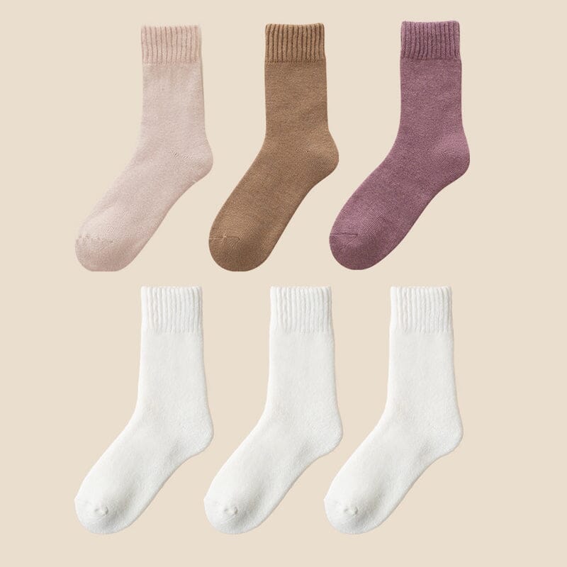 (3 Paar + 2 Paar Gratis) WarmFeet - Elegante, dicke Thermosocken, perfekt für den Winter