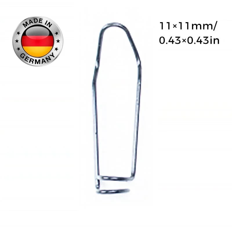 Zaun- & Rohrverbinder Clips aus verzinktem Eisen | Für Gewächshaus, Zaun, Rankhilfe & Spalier | Korrosionsschutz | 11/16/20 mm