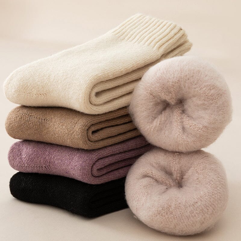 (3 Paar + 2 Paar Gratis) WarmFeet - Elegante, dicke Thermosocken, perfekt für den Winter