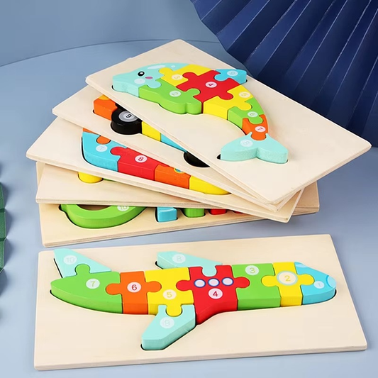 1+1 GRATIS | WildPuzzle™ | Montessori Holz Puzzle