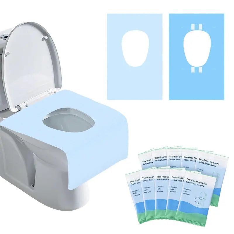 PureSeat™ | Hygienische Einweg-Toilettensitzbezüge (100 Stück) – Kompakt, leicht verstaubar & ideal für unterwegs!