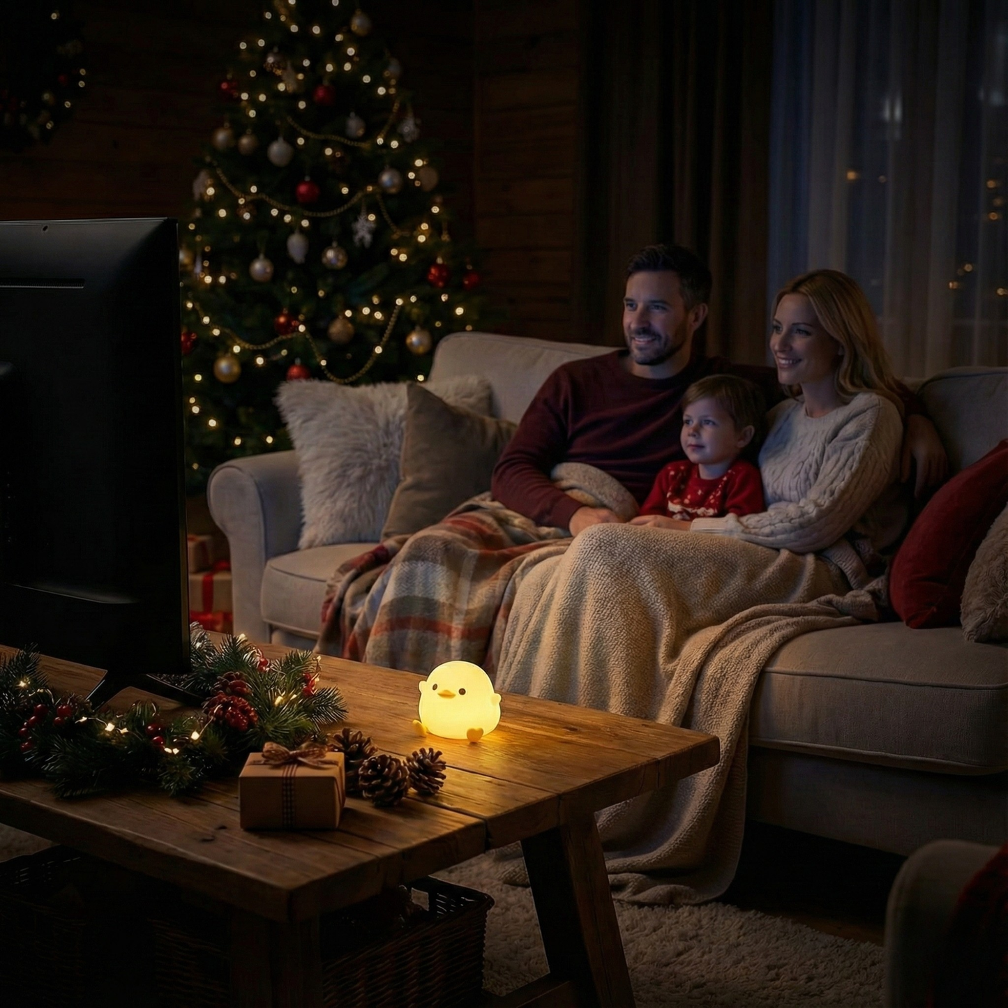 GlideGlow — Süße LED-Nachtlichtlampe für den Nachttisch & die Kinderzimmer-Deko
