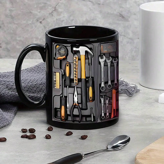 ToolBox Brew – Kaffeetasse mit Werkzeugmotiv