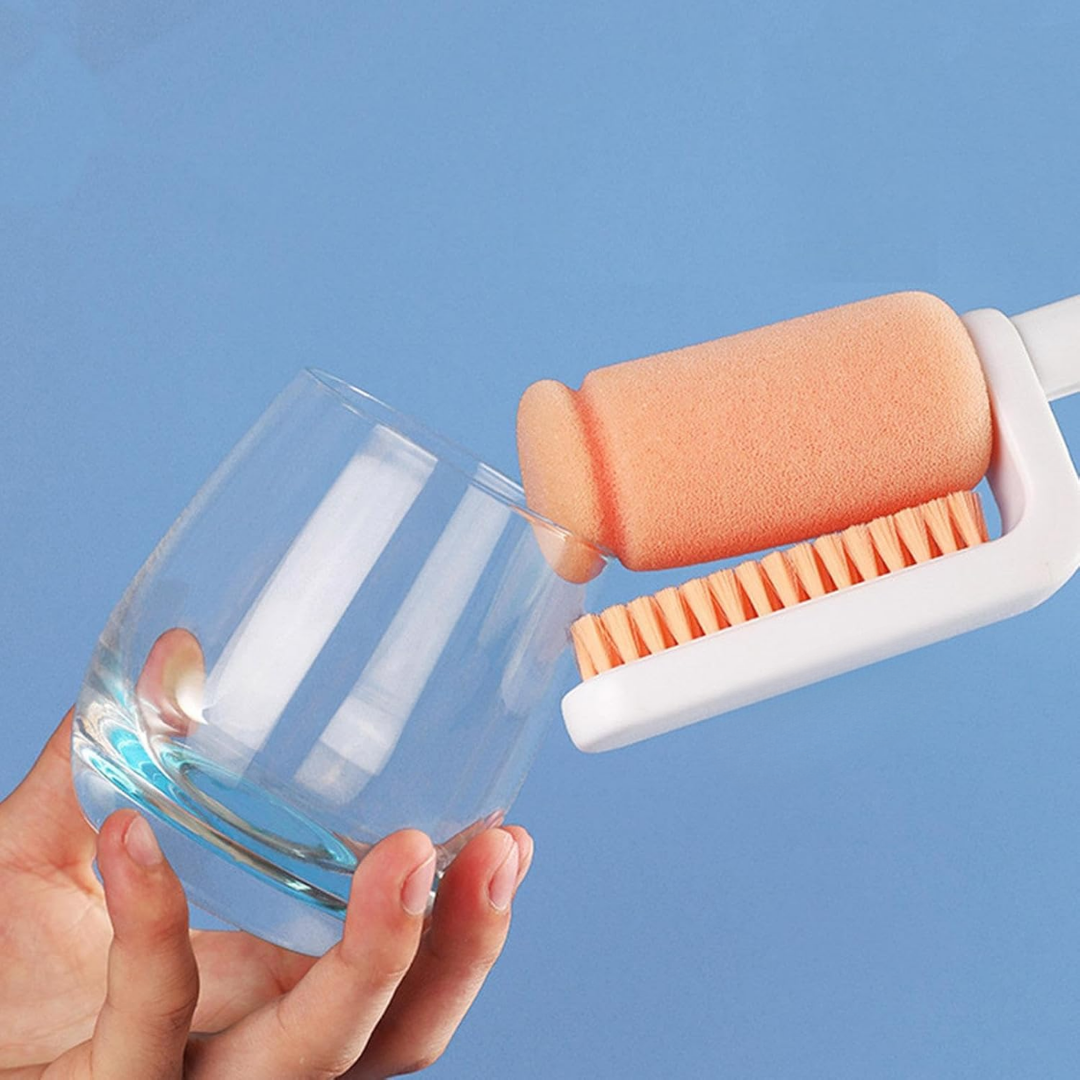 TwinClean™ – 3-in-1 Flaschenbürste für gründliche Reinigung