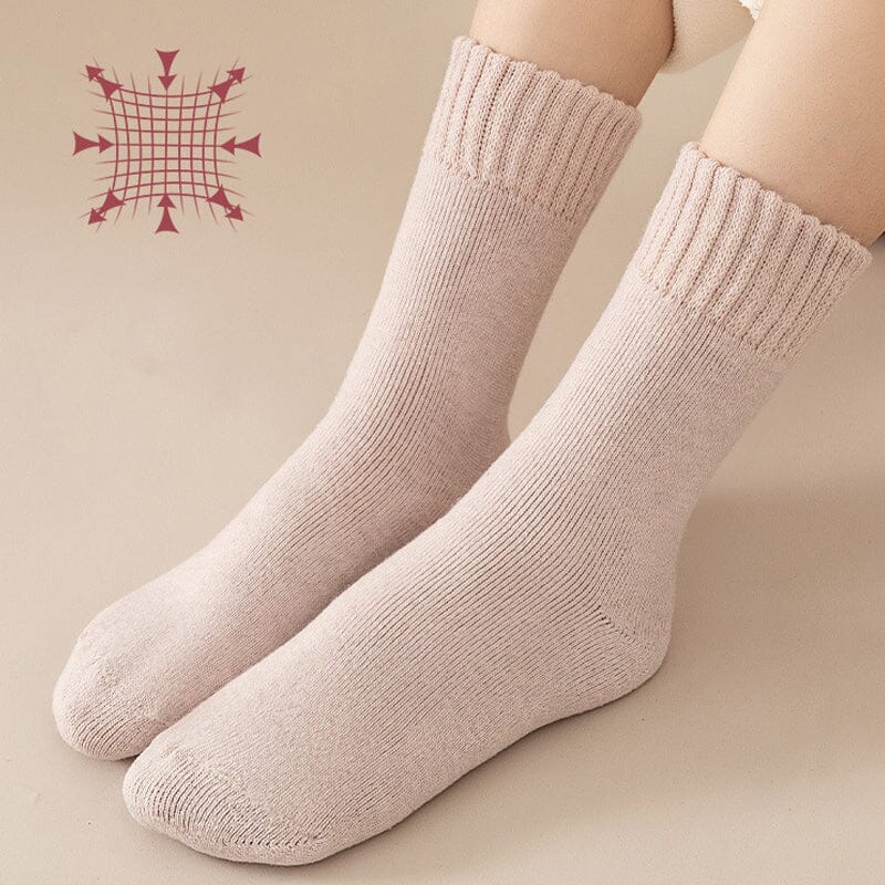 (3 Paar + 2 Paar Gratis) WarmFeet - Elegante, dicke Thermosocken, perfekt für den Winter
