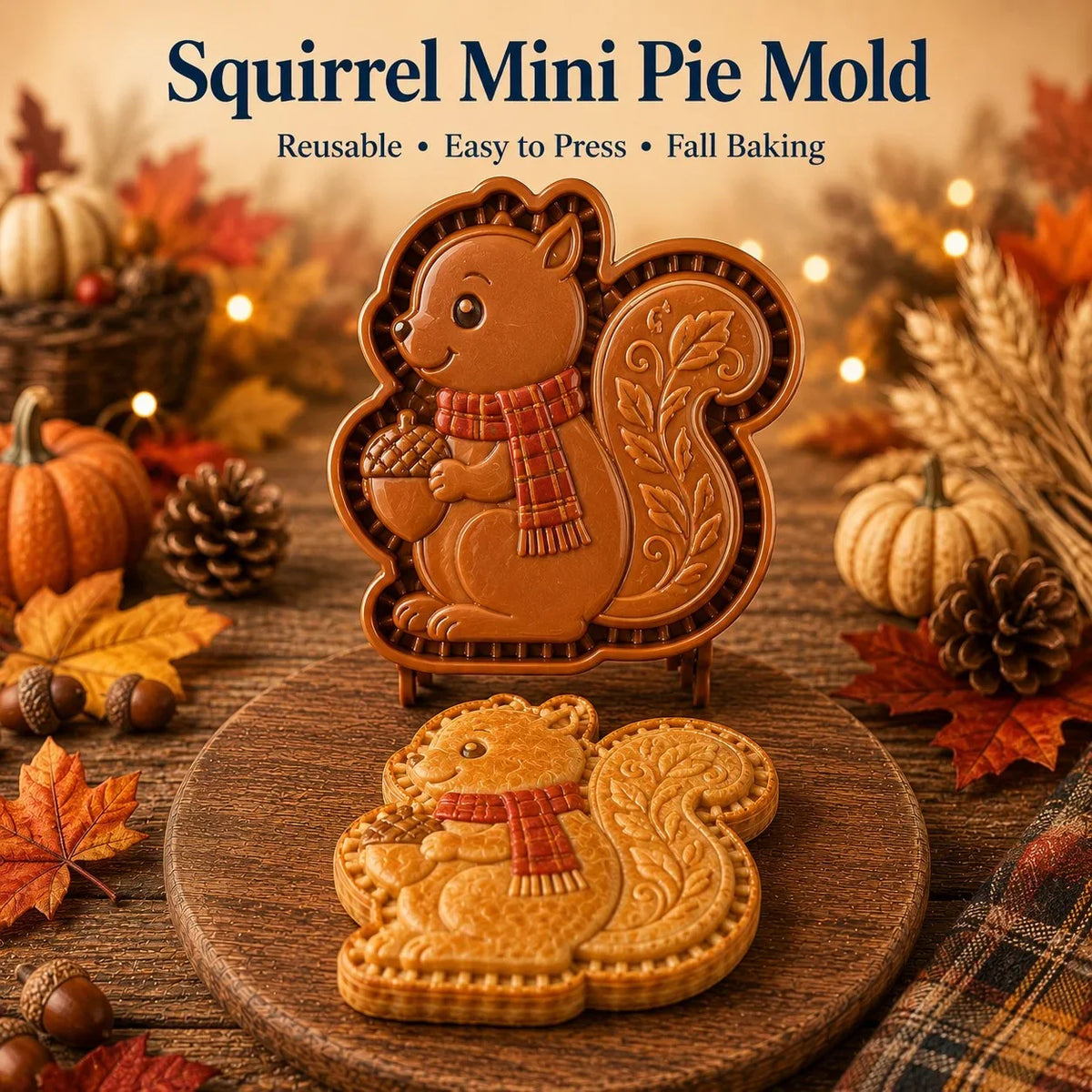 1+1 GRATIS | CozyCrust™ | Mini-Handpie-Form mit 8 Herbstmotiven