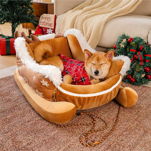 PawSleigh™ | Das saisonale Hundebett für gemütliche Winterträume