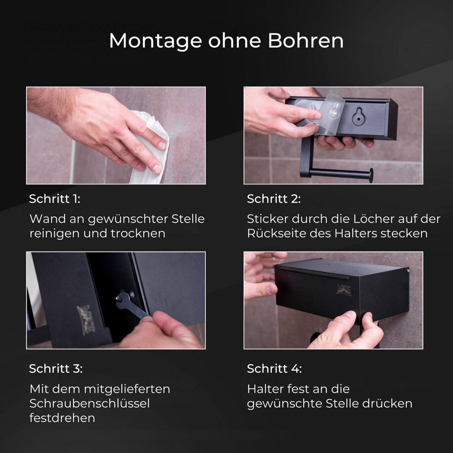 BadeForm™ WC Rollenhalter mit Ablage