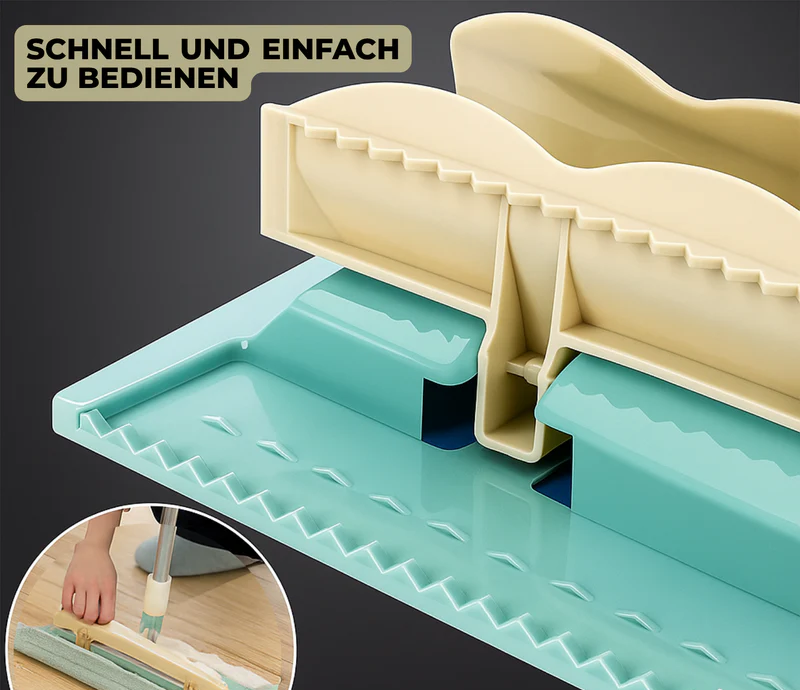 MopMaster™ | Flachmopp mit Edelstahlgriff, mit wiederverwendbaren, waschbaren Wischtüchern