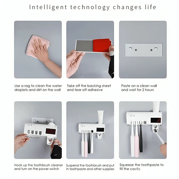 Smarte UV Zahnbürstenhalter