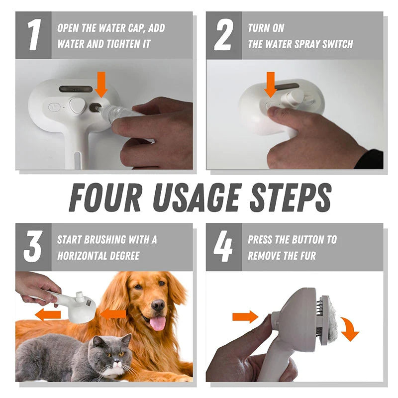 PetBrush™ – Spray-Hundebürste | Glänzendes Fell, einfache Pflege