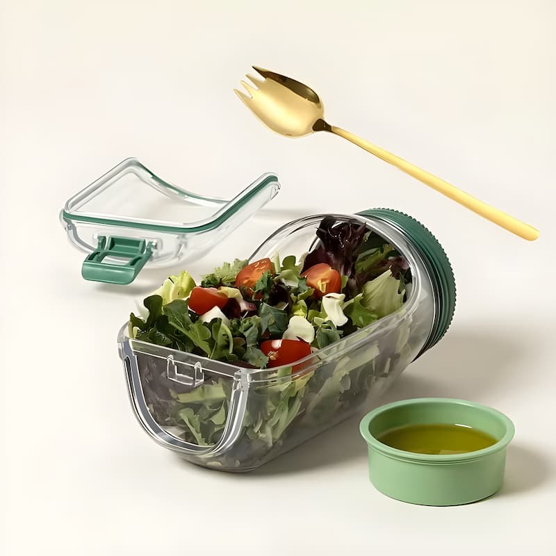 SalatJar – Frische Salatbox für unterwegs & überall mitnehmen | Letzter Tag Rabatt!
