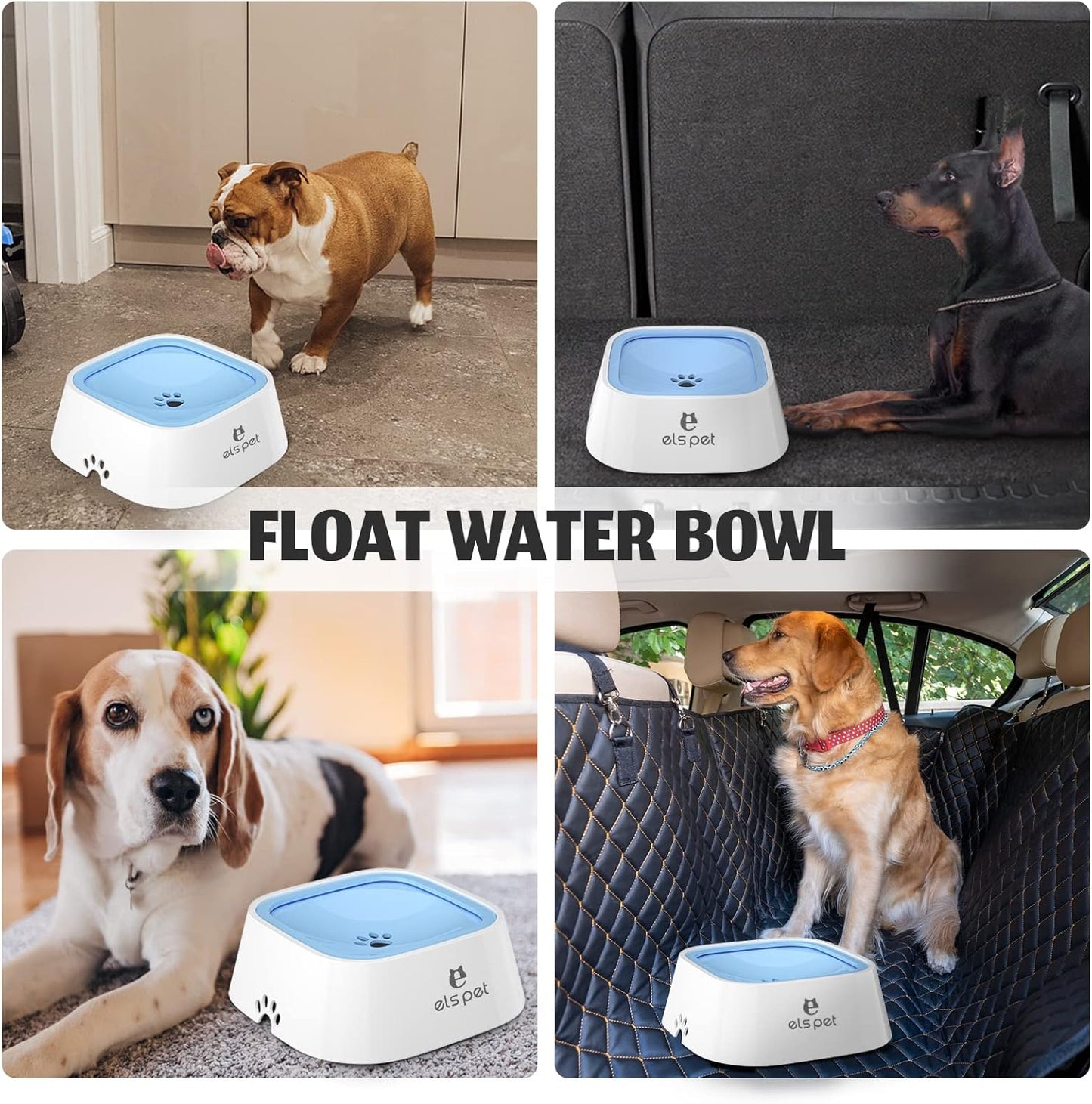 PawClean™ | Anti-Kleckern Wassernapf – Auslaufsicher, schwimmender Rand & leicht zu reinigen