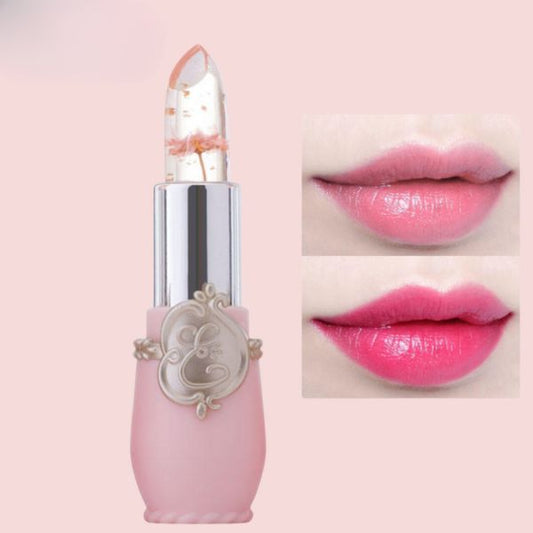 Blüten-Jelly-Lippenbalsam mit zarter Tönung