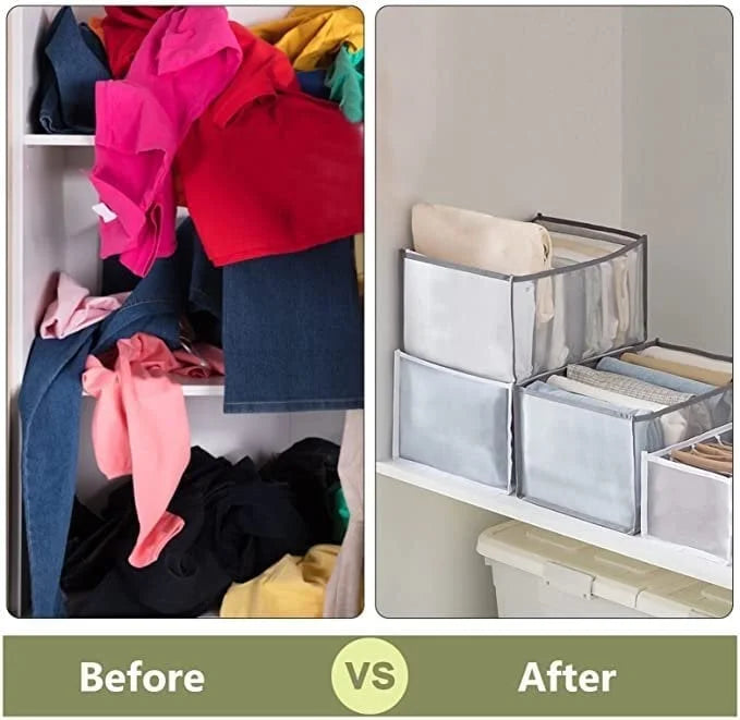 Netz-Kleiderorganizer – Perfekte Trennung von Hosen & Hemden