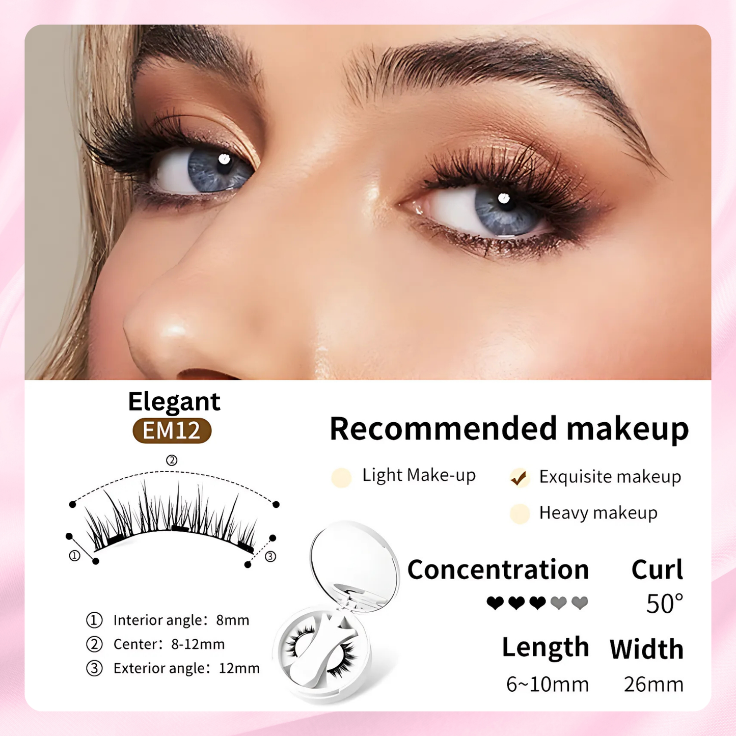 BeauAlori Magnetisches Wimpern-Set – Einfache Anwendung (Neue Edition)