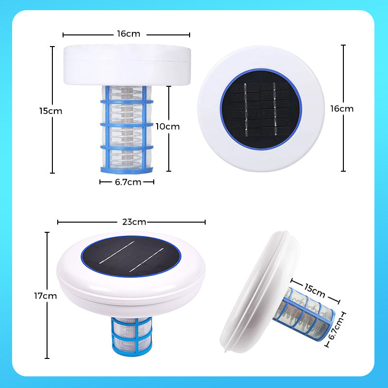 SolarSplash – Solarbetriebener Poolreiniger für mühelose Sauberkeit — spart Zeit, Aufwand und Energie.