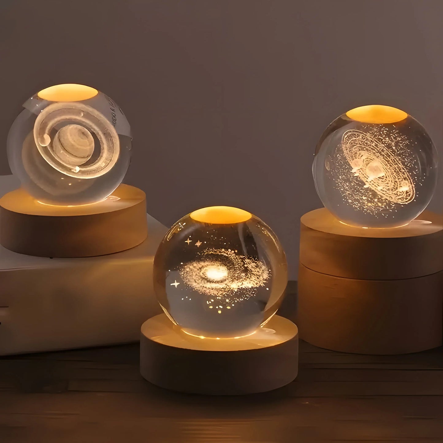 AstralGlow – 3D-Galaxie-Kugellampe