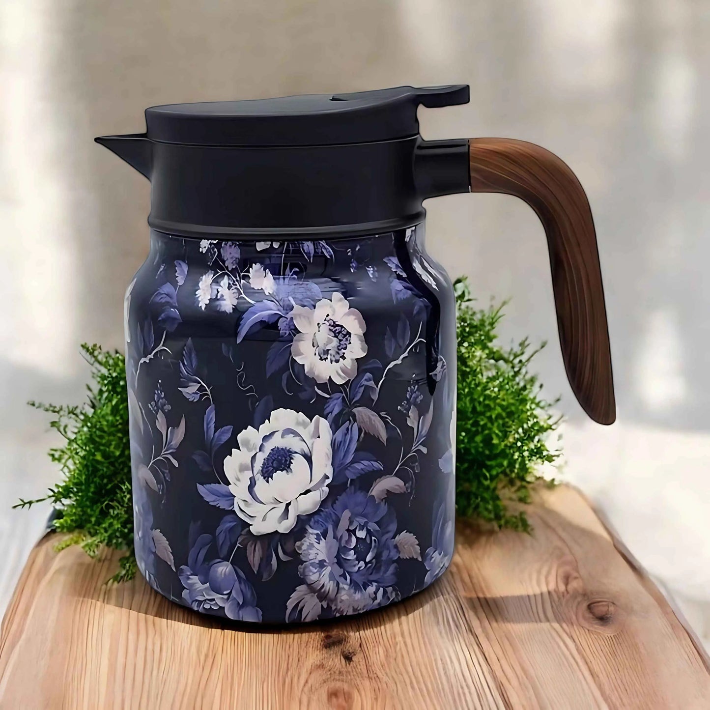 Florica – Isolierte Teekanne mit Vintage-Blumenmuster