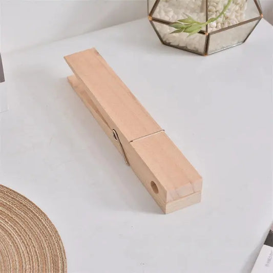 GiantClip – Handtuchhalter aus Holz zur Wandmontage