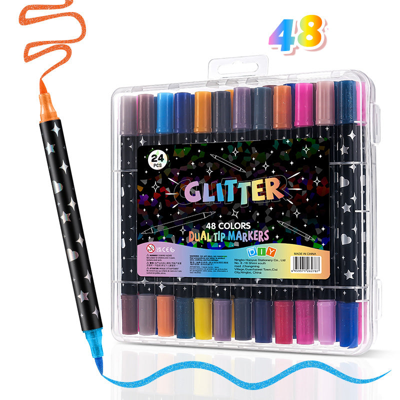 ColorSplash – 24 + 24 GRATIS Glitzer-Splash-Marker