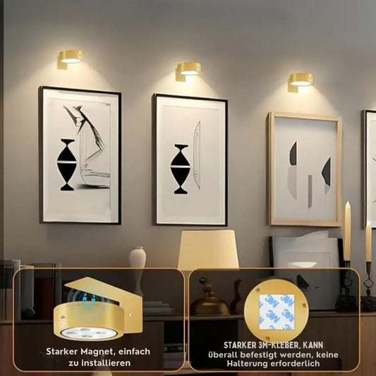 1+1 Gratis | Kabellose LED-Bilderleuchte – Setzt Ihre Kunst perfekt in Szene
