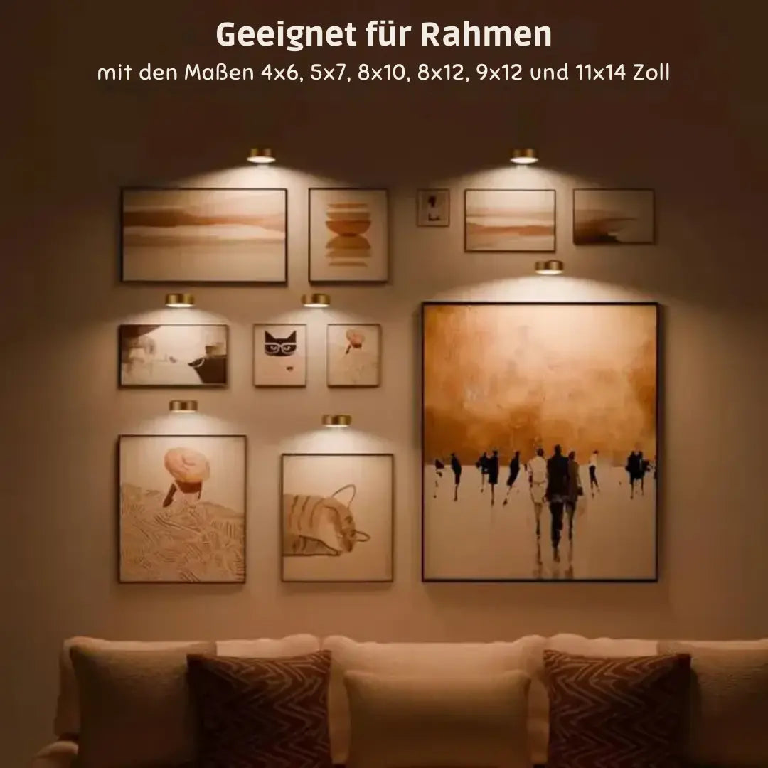 2+2 Gratis | Kabellose LED-Bilderleuchte – Setzt Ihre Kunst perfekt in Szene