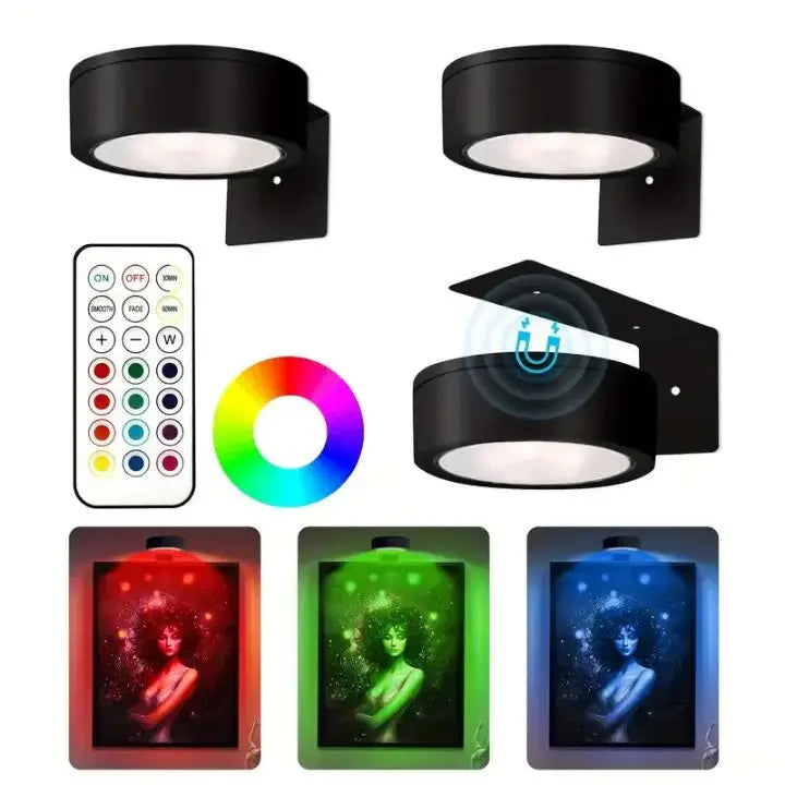 2+2 Gratis | Kabellose LED-Bilderleuchte – Setzt Ihre Kunst perfekt in Szene