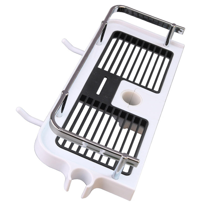 ShowerCaddy | Duschregal ohne Bohren | Höhenverstellbarer Badstangenhalter | Rostfrei & Stabil | Ordnungssystem für Shampoo & Zubehör