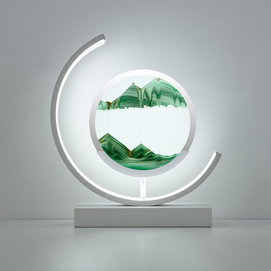 SandScape – Tischlampe mit kinetischer Sanduhr