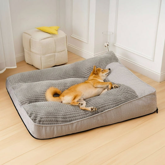 ComfortNest™ | Orthopädisches Hundebett mit Rand – Kratzfest