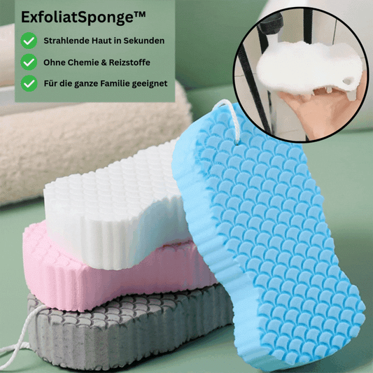1+1 Gratis | ExfoliatSponge™ | eine seidige, strahlende Haut nach jeder Dusche
