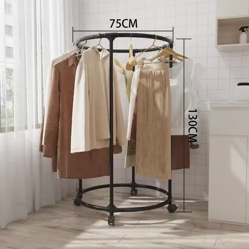 50% RABATT | WardrobeSpin™ | Drehbarer Kleiderständer mit Rollen für maximale Präsentation & Ordnung