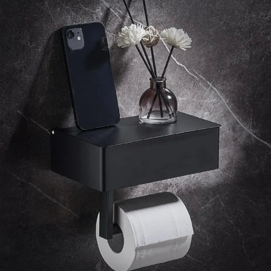 LineaRoll™ – Stilvoller Toilettenpapierhalter mit Ablage und verstecktem Stauraum