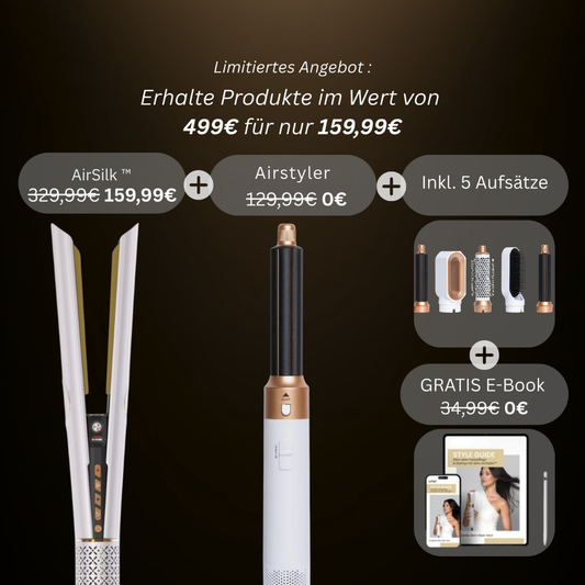 AirSilk™ Straithair Pro - Luftglätter + GRATIS Airstyler inkl. 5 Aufsätze