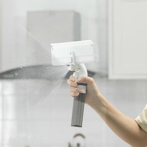 VisoVibe — Fenster-Sprühreiniger mit integriertem Abzieher