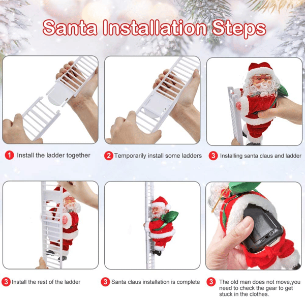 JollyClimb – Tanzender & Singender Weihnachtsmann | 50% RABATT
