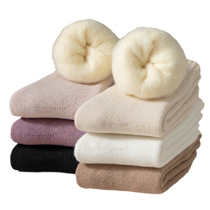 (3 Paar + 2 Paar Gratis) WarmFeet - Elegante, dicke Thermosocken, perfekt für den Winter