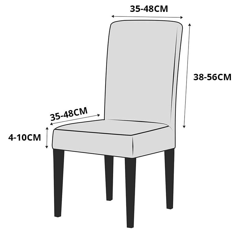 Stretch‑Esszimmerstuhlbezug – Sitzschutz mit Universalpassform