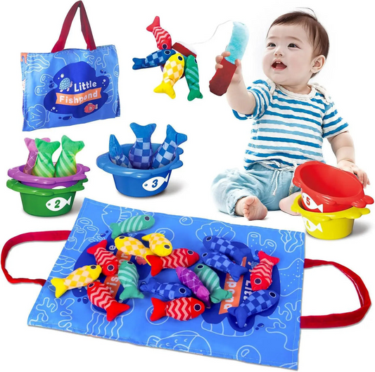 MiniCatch™ | Montessori Fischteichspielzeug | Lernspaß für kleine Hände