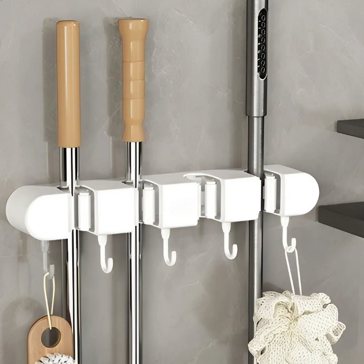 GripMaster — Wandhalterung für Mopp und Besen mit Haken