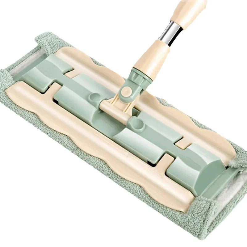 FlexiClean™ | Bodenwischer – Teleskopstiel, Mikrofaser & 360° Reinigung