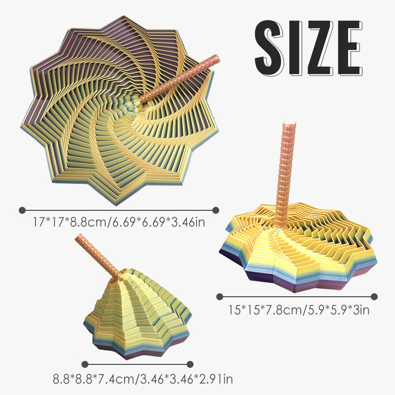 LumiSpire - Geometrischer Helix-Turm | 1+1 GRATIS