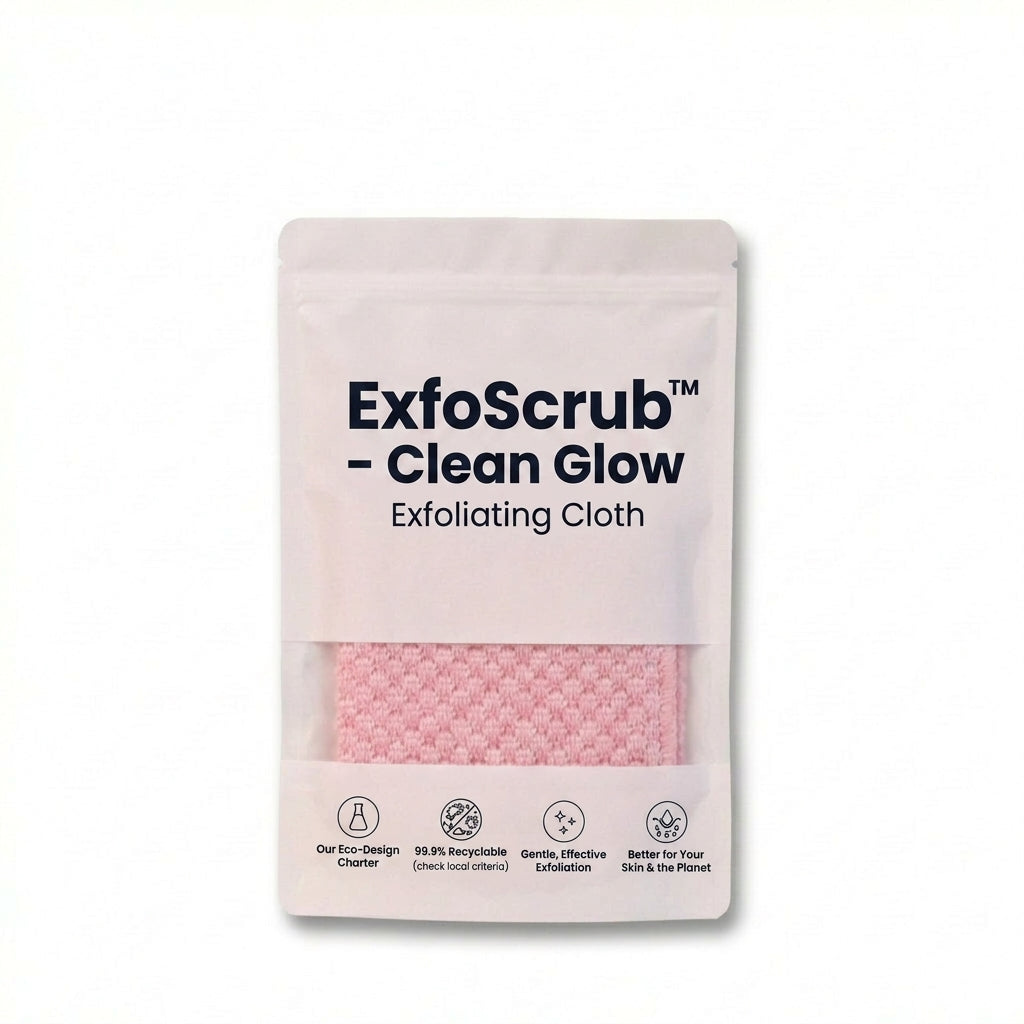 2+1 GRATIS | ExfoScrub™ | Exfolierender Bambusfaser-Reinigungshandschuh