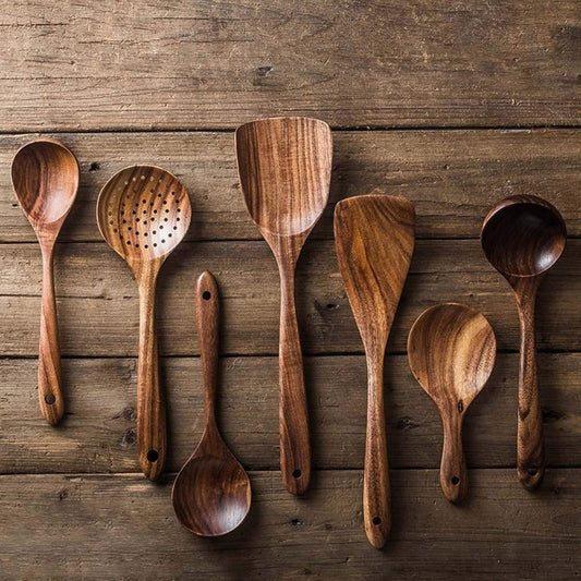 TeakTouch – Set aus Kochutensilien aus Holz